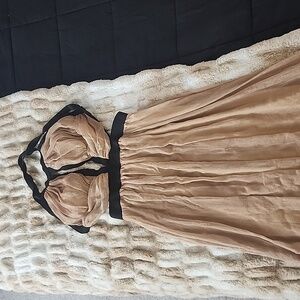 Gold special occasion dress